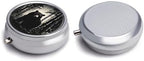 Jungle Black Bear Pill Box, Small Pill Organizer with 3 Compartments and Mirror, Fun Round Portable Travel Metal Pill Case for Pocket Or Purse
