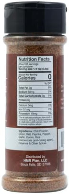 Smokehouse BBQ Rub Seasoning Blend by HMR, Barbeque Spice Mix, Dry Rub for Beef, Brisket, Chicken, Pork, 2.4 oz Shaker Bottle