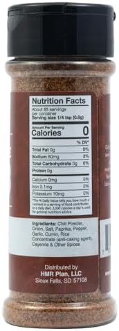 Smokehouse BBQ Rub Seasoning Blend by HMR, Barbeque Spice Mix, Dry Rub for Beef, Brisket, Chicken, Pork, 2.4 oz Shaker Bottle