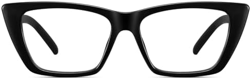 WOWSUN Narrow Small Vintage Cat Eye Frames Eyeglasses for Women Retro Blue Light Blocking Computer Glasses