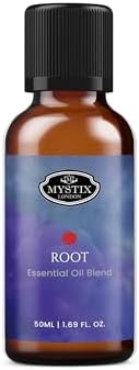 Mystix London | Root Chakra Pure & Natural Essential Oil Blend 50ml - for Diffusers, Aromatherapy & Massage Blends | Perfect as a Gift | Vegan, GMO Free