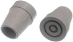 2 x Crutch Frame FERRULES Grey Rubber with Metal Insert 25MM 1 INCH ID