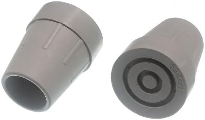 2 x Crutch Frame FERRULES Grey Rubber with Metal Insert 25MM 1 INCH ID