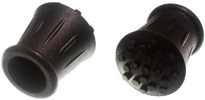 One Stop DIY 12 X Walking Stick Crutch Frame Ferrules Black Rubber 3/4 Inch 19mm Id NEW