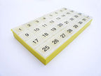 31 compartments, 1 per Day, 4 Week Monthly Pill Organizer by Promed. Includes Tray and 8 Removable compartments. (Yellow)