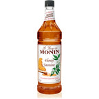 Monin - Honey Jasmine Syrup, Honey & Sweet Jasmine Flavored Syrup, Coffee Syrup, Natural Flavor Drink Mix, Simple Syrup for Coffee, Tea, Lemonade, Cocktails, & More, Gluten-Free, Clean Label (1 Liter)