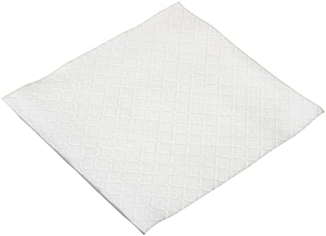 AmazonCommercial 1-Ply White Disposable Lunch Napkins for Restaurants and Events, Party Napkins, 250 Napkins per Pack (12 Packs), 12 x 12 Sheet