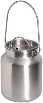 Lindy's Stainless Steel Seamless 1-Gallon Milk Jug, Milk Can, Milk Pail, Anti-Leak Liquid Storage Container with Tight Lid and Long Swivel Handle