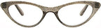 Womens Cat Eye Plastic Glitter Frame Reading Glasses
