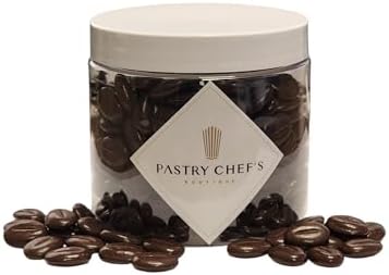 Pastry Chef's Boutique Belgian Chocolate Topping for Cupcake, Hot Cocoa, Ice Cream Cookies Cake Decorating (Chocolate Coffee Beans)