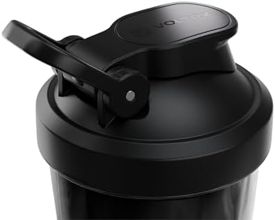 VOLTRX VortexBoost Electric Shaker Bottle, USB C Rechargeable Protein Shake Mixer, Shaker Cups for Protein Shakes and Meal Replacement Shakes, BPA-Free, Made with Tritan, Black