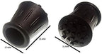 20 x Walking Stick Crutch Frame FERRULES Black Rubber 3/4 INCH 19MM ID