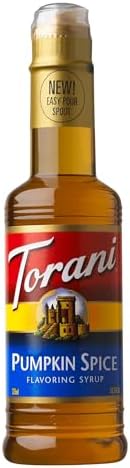 Torani Pumpkin Spice Syrup, Kosher, 12.7 Fluid Ounce (Pack of 4)