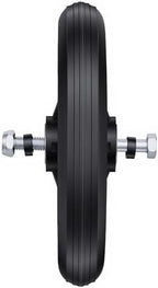 Covzoe 4 Pack Walker Wheels Replacement, 6 Inch Anti-Slip Solid Roller Wheels for Walkers, Heavy-Duty Office Wheelchair Front Wheel Accessories, Hub for Wheelchairs Rollators Walkers