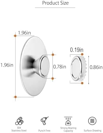 2Pcs Magnetic Soap Savers for Bar Soap, Stainless Steel Soap Holder for Shower Wall and Kitchen/Bathroom, Easy Clean, Self-Draining (Silver)