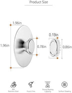 2Pcs Magnetic Soap Savers for Bar Soap, Stainless Steel Soap Holder for Shower Wall and Kitchen/Bathroom, Easy Clean, Self-Draining (Silver)