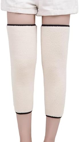 PURFUN Men Women Thick Wool Leg Warmers Winter Thermal Rheumatic Arthritis Ski Cycling Knee Braces Leg Sleeves Wraps Support