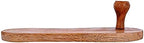 Billion Deals Traditional Khadau Wooden Sandals Charan Paduka, Slipper Chappal For Auspicious Occasions Made Of Mango Wood 10.5 Inches Approx