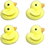 Set of 30 Edible Royal Icing Yellow 7/8" Duck/Ducks Cupcake Decoration Toppers