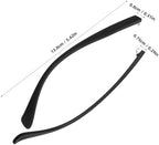 Universal Tr90 Eyeglasses Arms Replacement, 8mm Matte Finish Temple Legs Pair for Glasses Repair and Frame Maintenance