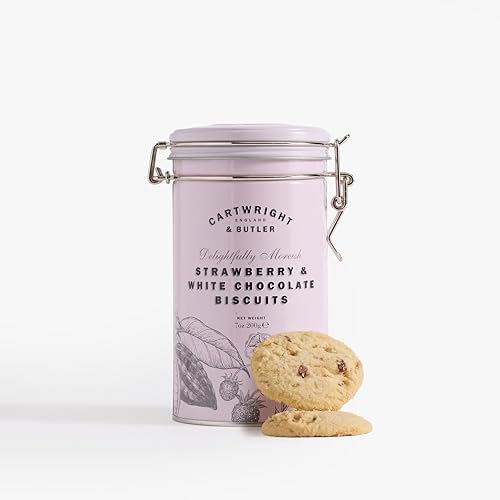 Cartwright & Butler - Strawberry & White Chocolate Biscuits Tin