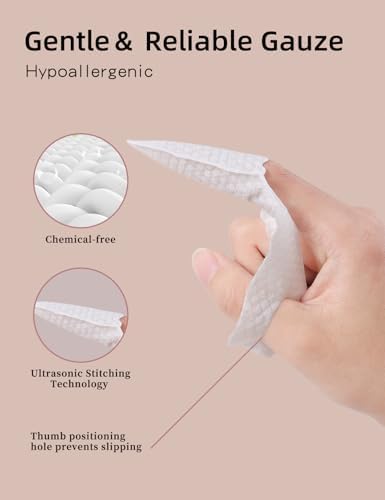 Baby Finger Toothbrush，Baby Tongue Cleaner Wipes for Infant Tooth and Gum Cleaning, 59Pcs Disposable Wipes Toothbrush for Newborn Oral Care