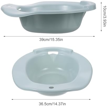 Healifty 1pc Sitz Bath for Postpartum Care Squat Basin for Toilet Seat Safe Materials Convenient Wall Hanging for Women Elderly Relief