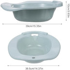 Healifty 1pc Sitz Bath for Postpartum Care Squat Basin for Toilet Seat Safe Materials Convenient Wall Hanging for Women Elderly Relief