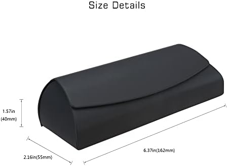 Compression-Resistant Unisex Portable Leather Glasses Case Hard Shell, Protective Case For Glasses Sunglasses