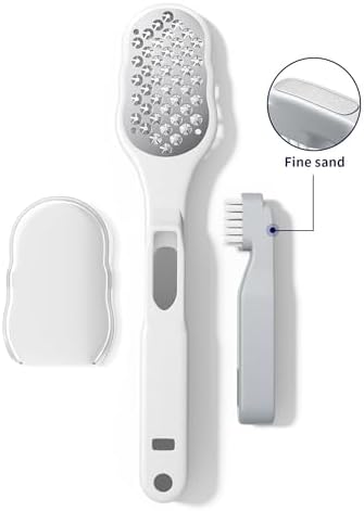 Foot Scraper, Foot Rasp, Foot Files Callus Remover, Foot Scrubber Dead Skin Remover Tool, Heel File to Remove Hard Skin and Corns, for Dry and Wet Feet