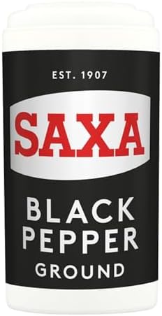 Saxa Ground Black Pepper (25g) - Pack of 6