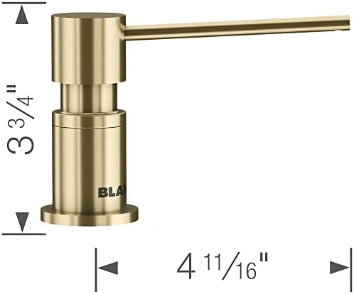 Blanco 526699 LATO Soap Dispenser, Satin Gold