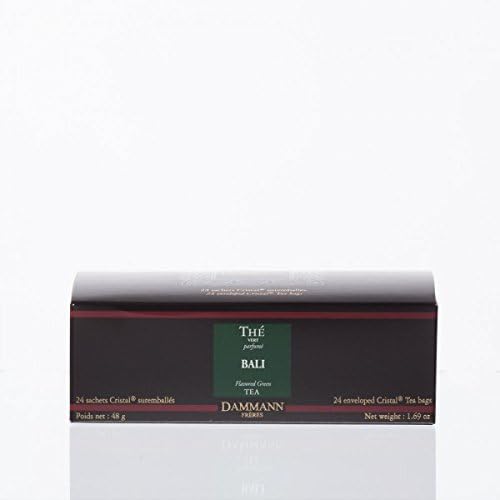 DAMMANN FRERES - BALI Tea - PACK 4 x 24 wrapped crystal envelopped tea bags