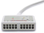 8.2FT 10 Leads Trunk AHA Cable Compatible with GE Marquette, 10K RES. TPU Direct Connect Cord with 15-Pin Monitor Connector