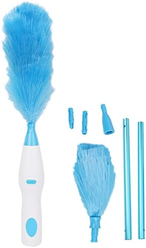 Electric Dusting Tool, 180° Bendable Window Blinds Furniture Cleaning Tool Automatic Electrostatic Adsorption Brush Dust Cleaner for Home Office Teavel Wall Bookshelf