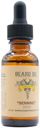 Corpsman's BEARD OIL | Nutrient Rich Oils to Promote Beard Growth and Hair Health | Four Different Scents | 2 Ounces / 30 ml (BENNING)