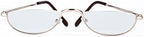 Agstum Half Moon Readers Spring Hinge Reading Glasses Single Vision (+2.50, Gold)