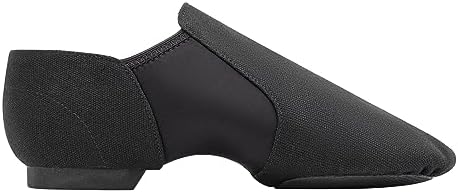 Linodes Unisex 09 Canvas Upper Slip-on Jazz Shoe for Women and Men's Dance Shoes
