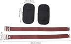 Tyenaza 2PCS Stilt Straps, Drywall Stilt Protective Comfortable Adjustable Stilt Leg Straps Padded Stilt Pads for Home Decoration Street Performance