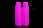 DirectGlow 2oz Neon UV Blacklight Reactive Glow Party Shot Glasses (50-Count, Pink)