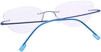 Jcerki Cat Eye Transition Reading Glasses Rimless Photochromic Gray Readers Eyeglasses