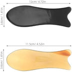 Healifty Neck Massager Neck Massager Ox Horn Board 2Pcs Massage Tool Scraping Board Thai Massage for Woman Man Travel