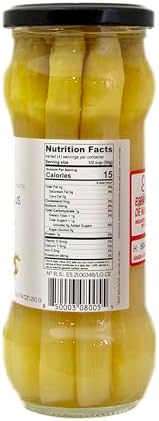 ZONA White Asparagus | Hand Packed in Navarra Spain | Clean Food | 12 oz (340 gr) (Pack of 2)