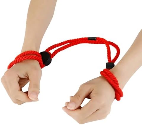 Adjustable Rope Bracelets Anklets for Men and Women Handmade Body Chain Jewelry Braided Rope Ankles Bracelet Couple Handcuffs Bracelets for Rave Body Accessories Jewelry