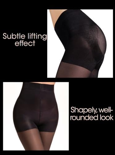 Charm and Attitude Shaping Tights for Women | Butt Lift Slimming Pantyhose Stockings | Shapewear Nylons