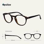 OPULIZE ZEN Reading glasses for Women Men,Scratch Resistant Round frame with Spring Hinges, Dark Brown,Pink,Purple,Turquoise Blue +2 (Pack of 4)