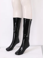 Women Faux Leather Club Party Coslay Costumes Spandex Tights Zipper Vinyl Stretchy Nightwear