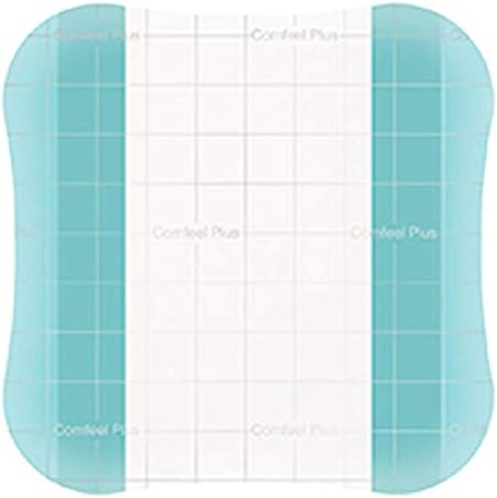 Comfeel Plus Transparent Thin Thin Hydrocolloid Dressing 4 x 4" Square Thin with Border Film Backing 33533 10 per Box