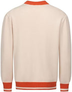 OXKNIT Men's Retro Knitted Cardigan Sweater, 1960s Mod Style Long Sleeve Vintage Casual Tops