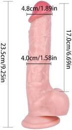 9 Inch Soft Smooth Toys Couples Adjustable Waist Small Size for Women Men Body Relaxing SGHN7UMK (Flesh)